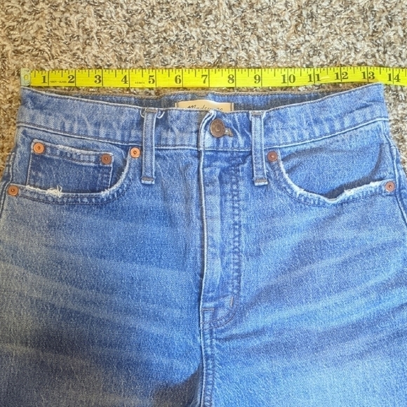 Madewell womens medium blue high rise classic straight jean - Picture 8 of 16